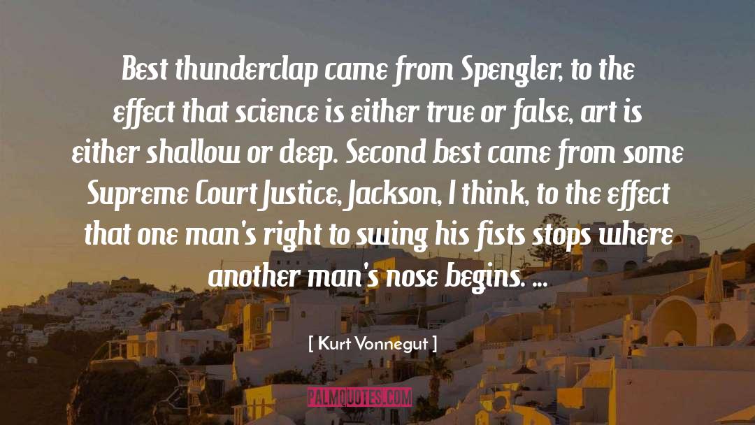 Begins quotes by Kurt Vonnegut