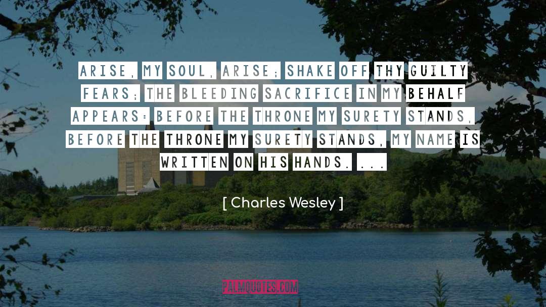 Behalf quotes by Charles Wesley