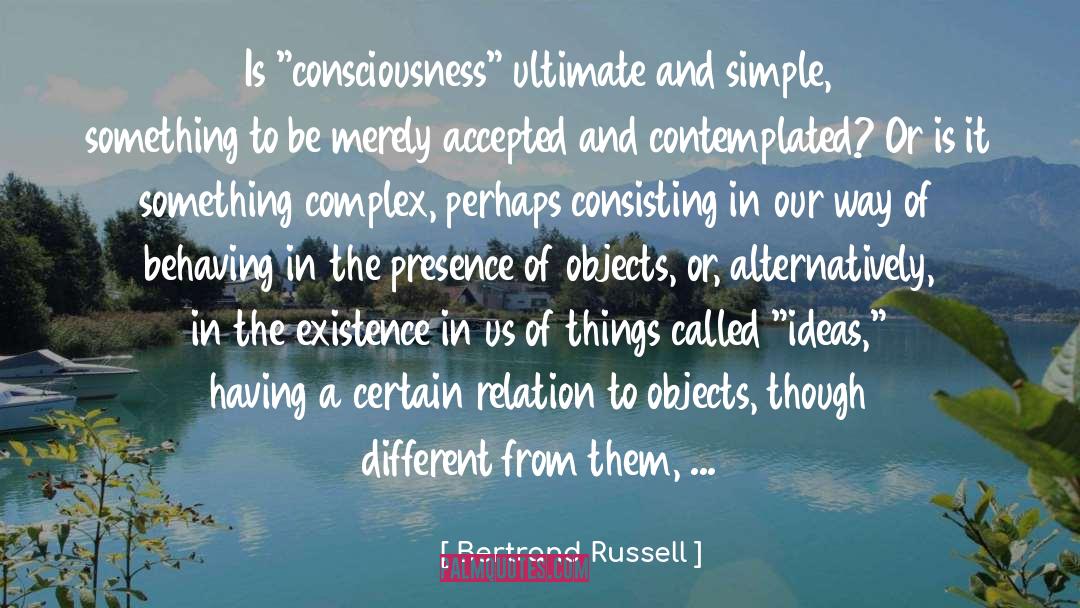 Behaving quotes by Bertrand Russell