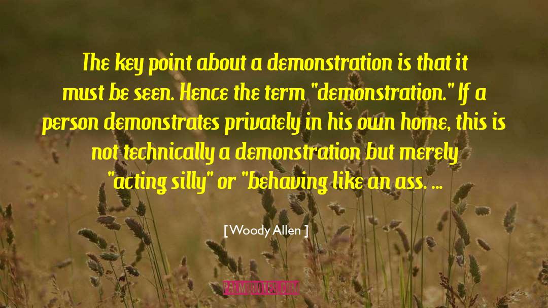 Behaving quotes by Woody Allen