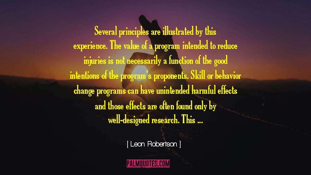 Behavior Change quotes by Leon Robertson