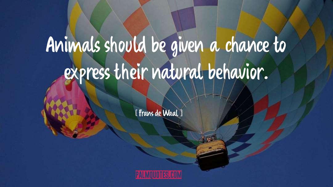 Behavior quotes by Frans De Waal