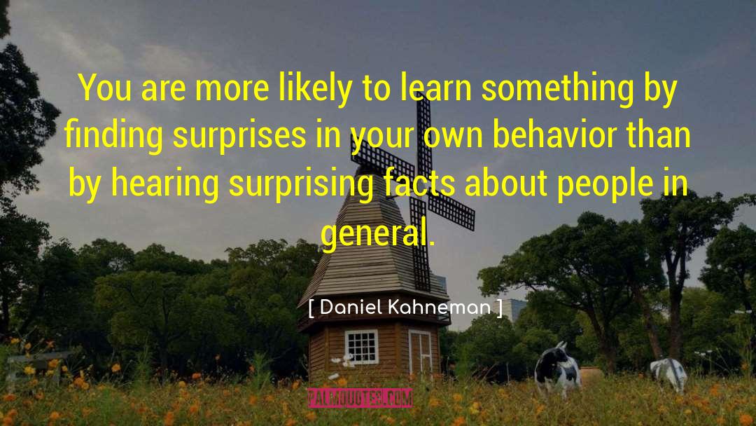 Behavioral quotes by Daniel Kahneman