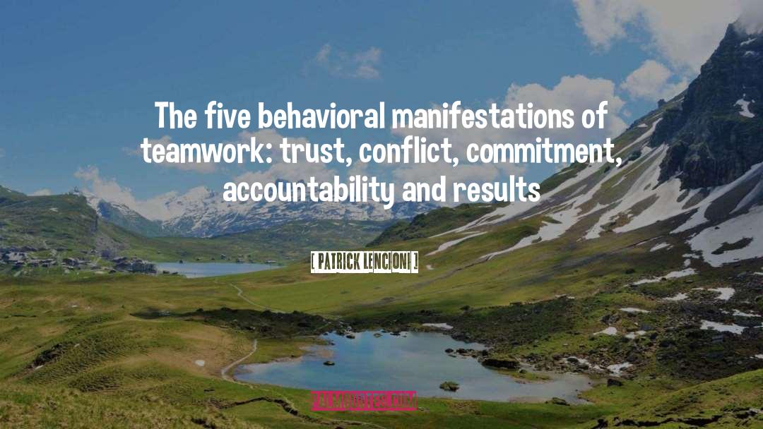 Behavioral quotes by Patrick Lencioni