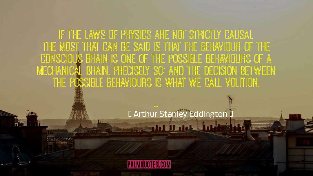 Behaviours quotes by Arthur Stanley Eddington