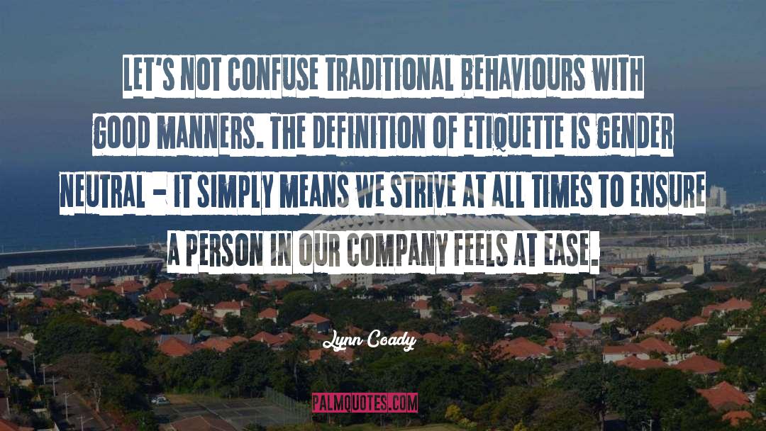 Behaviours quotes by Lynn Coady