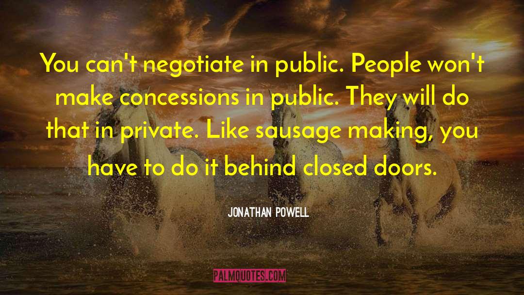 Behind Closed Doors quotes by Jonathan Powell