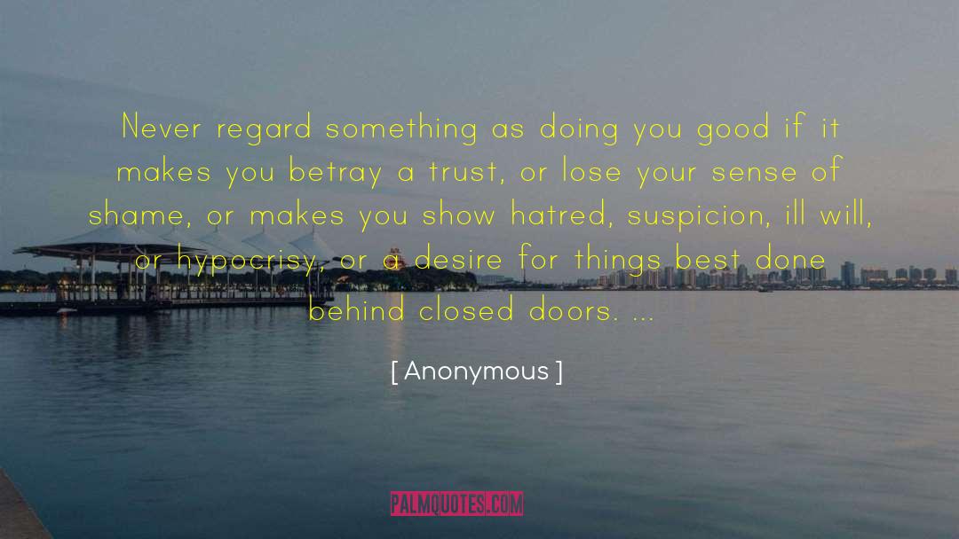 Behind Closed Doors quotes by Anonymous