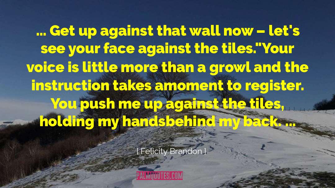 Behind My Back quotes by Felicity Brandon