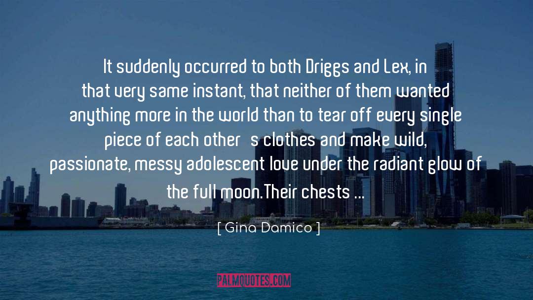 Behind quotes by Gina Damico