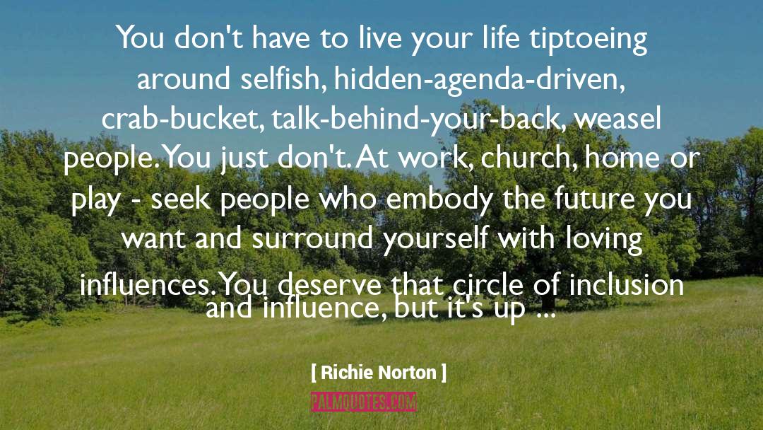 Behind Your Back quotes by Richie Norton