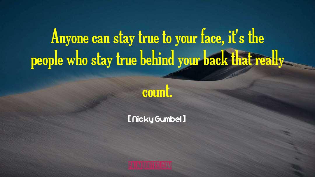 Behind Your Back quotes by Nicky Gumbel