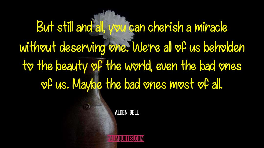 Beholden quotes by Alden Bell