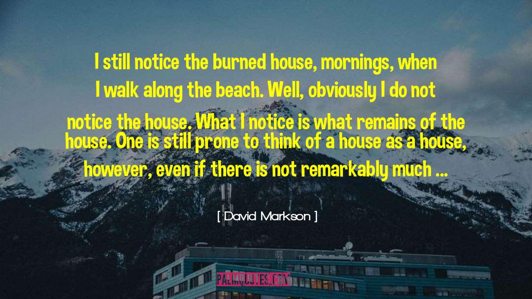 Beijing House quotes by David Markson