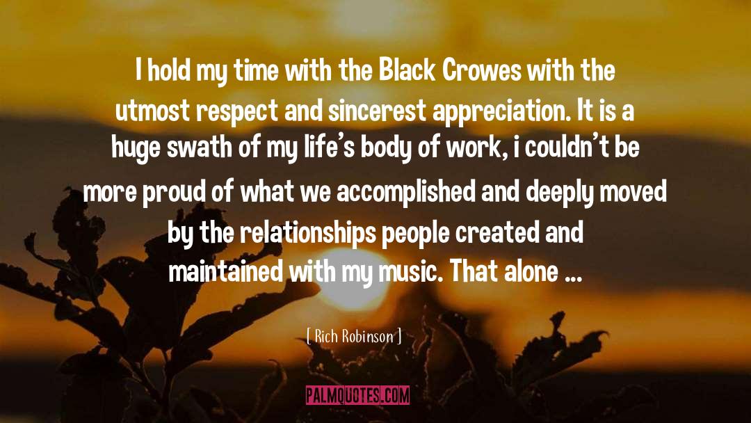 Being A Black Belt quotes by Rich Robinson