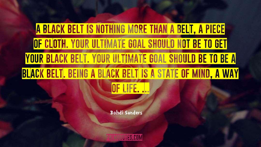 Being A Black Belt quotes by Bohdi Sanders