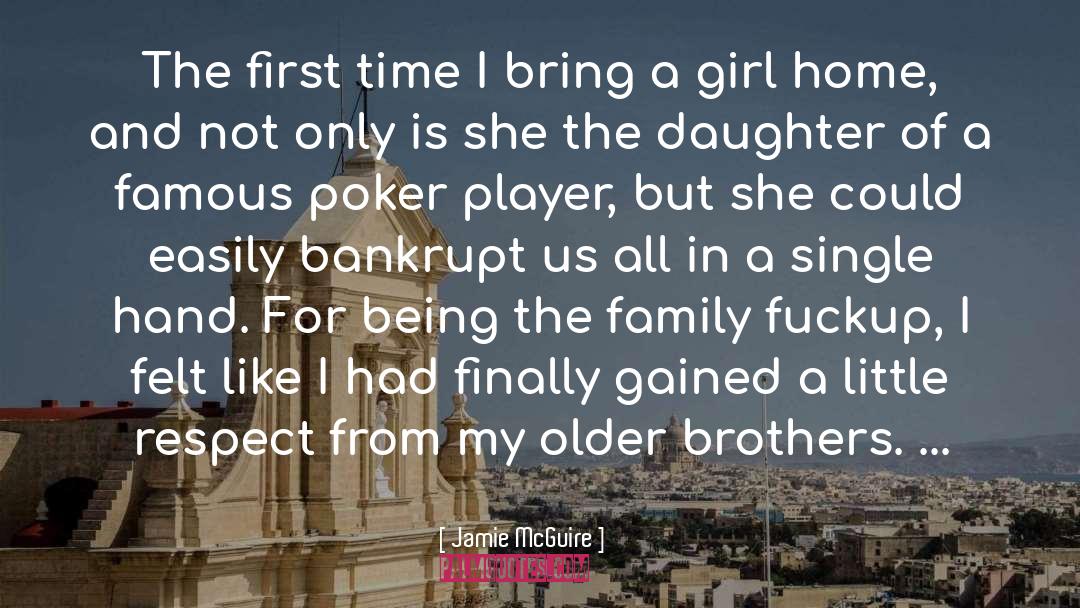 Being A Girl Player quotes by Jamie McGuire