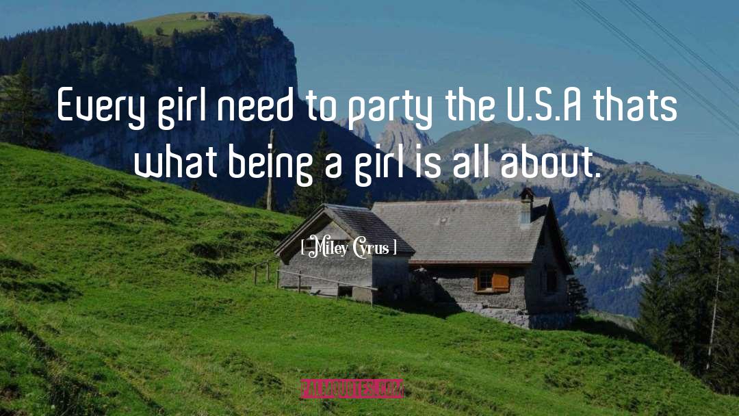 Being A Girl quotes by Miley Cyrus