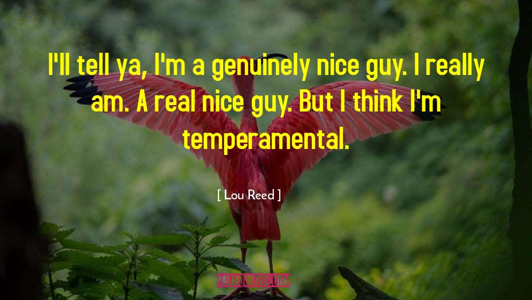 Being A Nice Guy quotes by Lou Reed