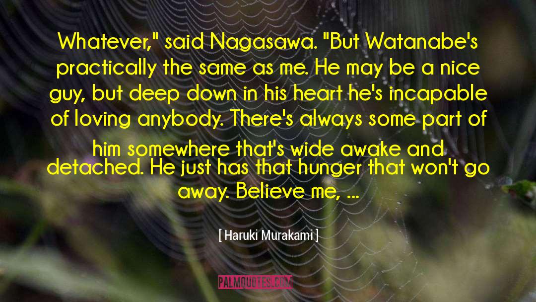Being A Nice Guy quotes by Haruki Murakami