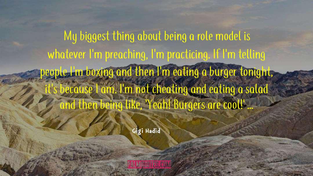 Being A Role Model quotes by Gigi Hadid