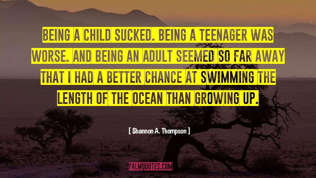 Being A Teenager And Having Fun quotes by Shannon A. Thompson