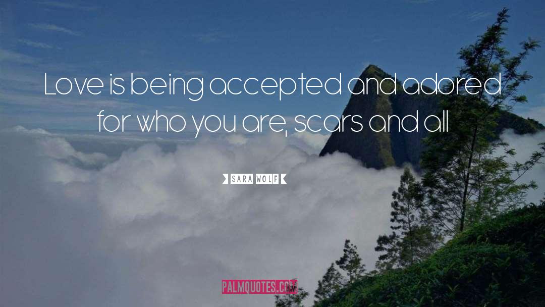 Being Accepted quotes by Sara Wolf