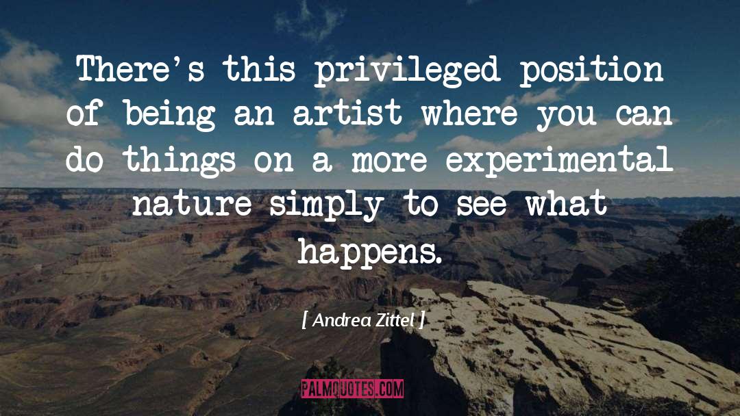 Being An Artist quotes by Andrea Zittel