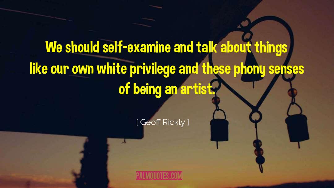 Being An Artist quotes by Geoff Rickly