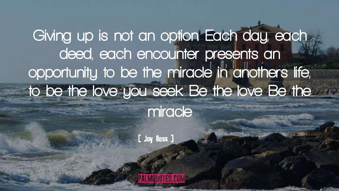 Being An Option In Love quotes by Joy Ross