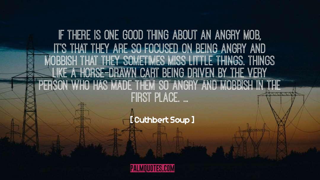 Being Angry quotes by Cuthbert Soup