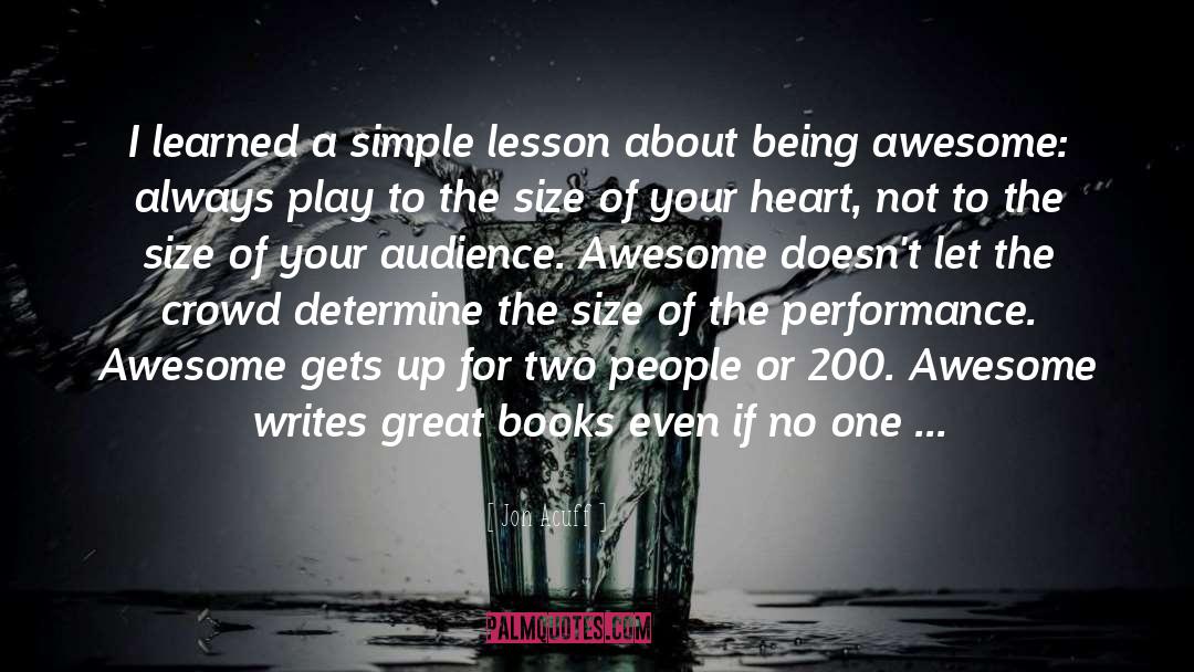 Being Awesome quotes by Jon Acuff