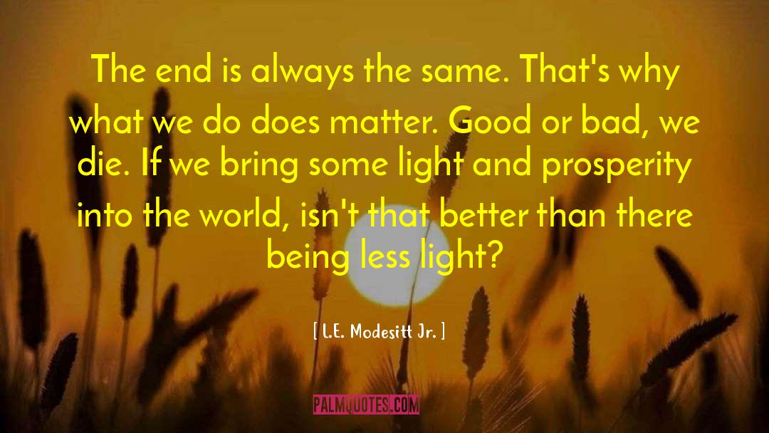 Being Better Person quotes by L.E. Modesitt Jr.