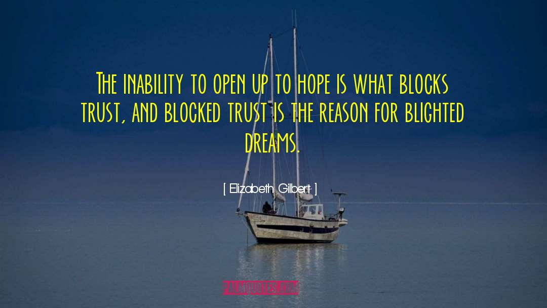 Being Blocked Quote quotes by Elizabeth Gilbert