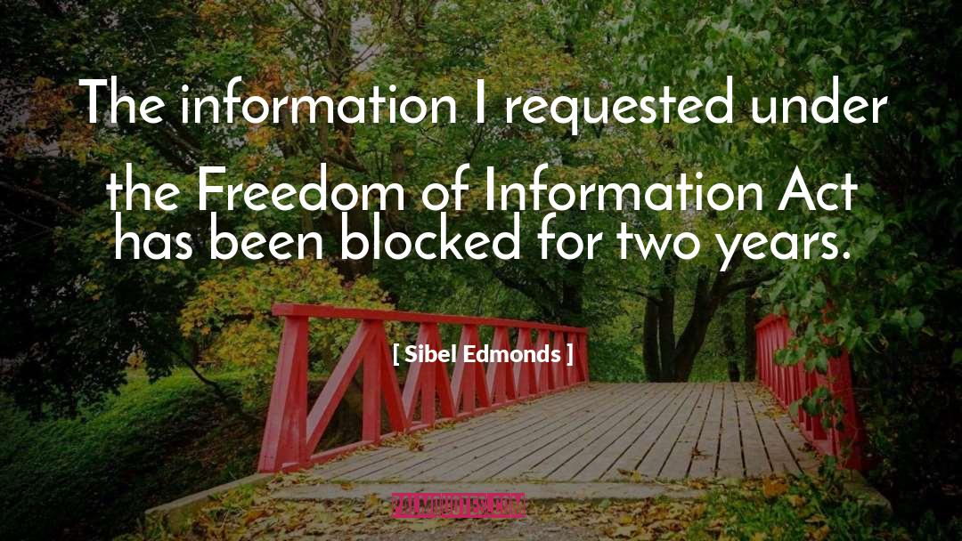 Being Blocked Quote quotes by Sibel Edmonds