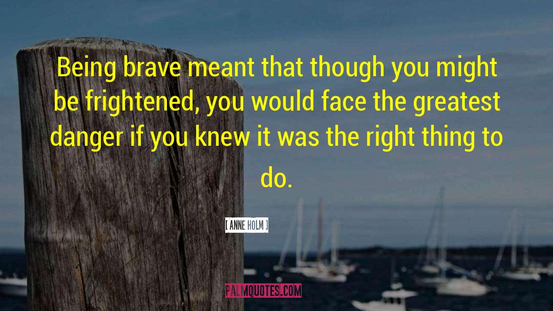 Being Brave quotes by Anne Holm