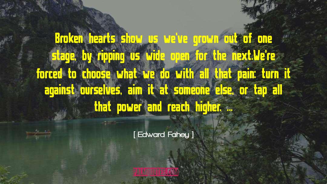 Being Broken Wide Open quotes by Edward Fahey