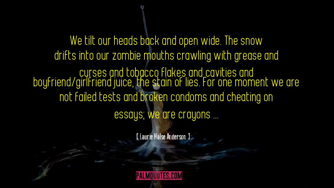 Being Broken Wide Open quotes by Laurie Halse Anderson