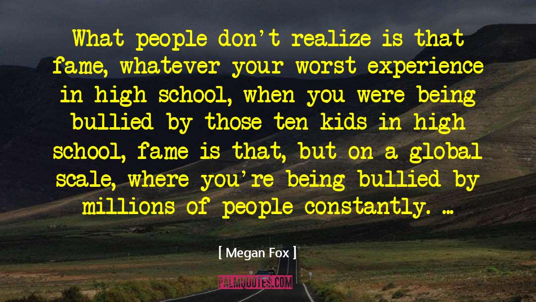 Being Bullied quotes by Megan Fox