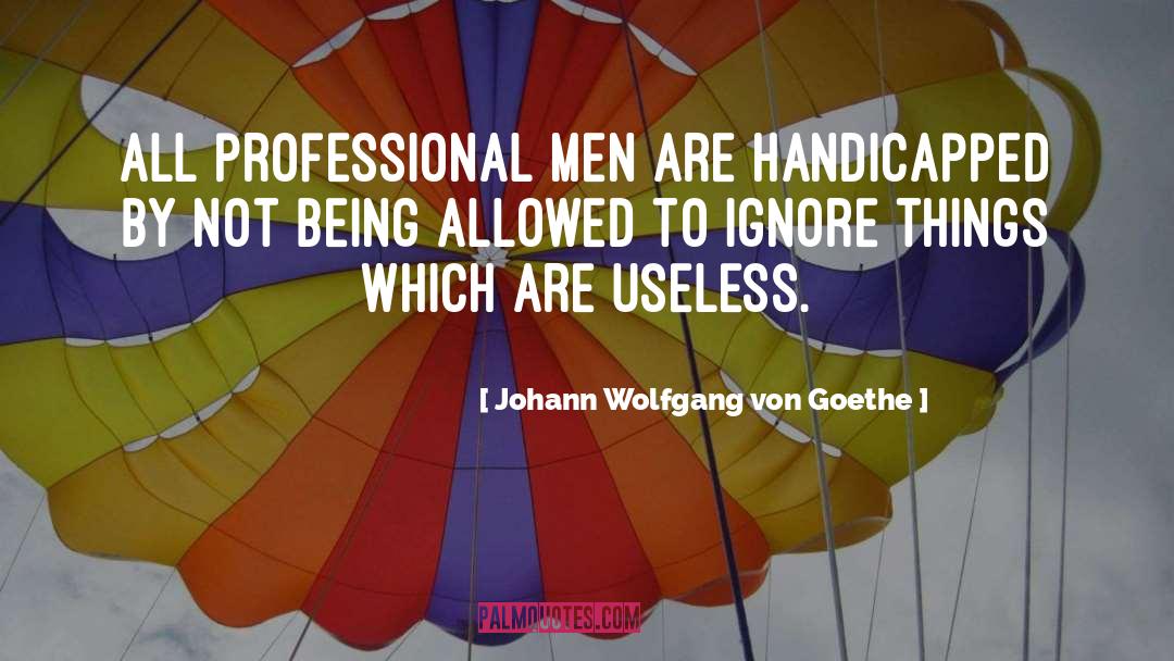 Being Called Useless quotes by Johann Wolfgang Von Goethe