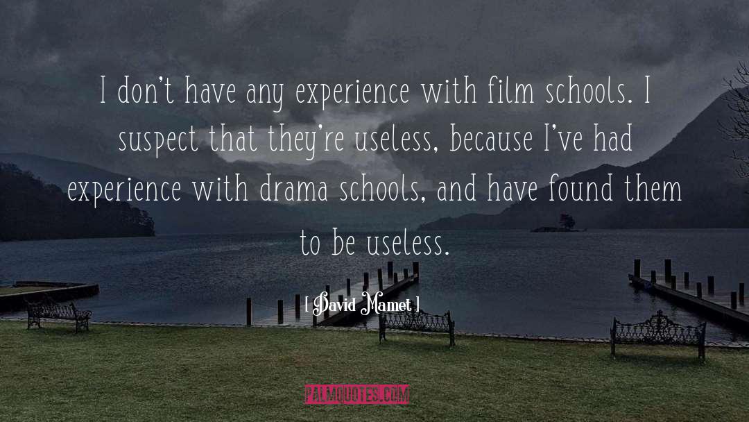 Being Called Useless quotes by David Mamet