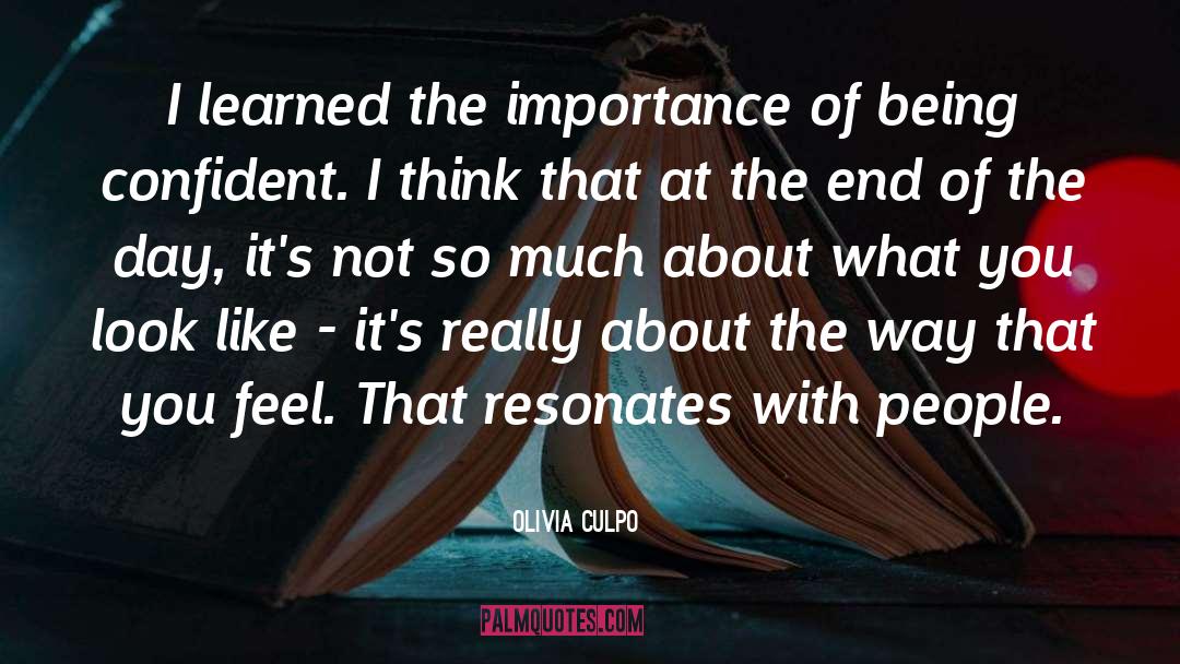 Being Confident quotes by Olivia Culpo