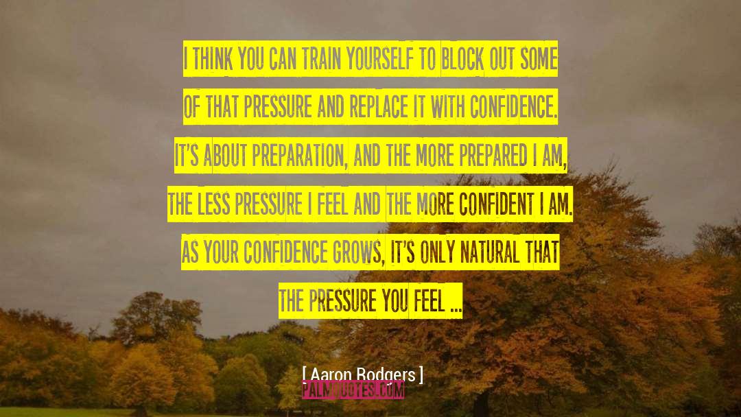 Being Confident With Yourself quotes by Aaron Rodgers