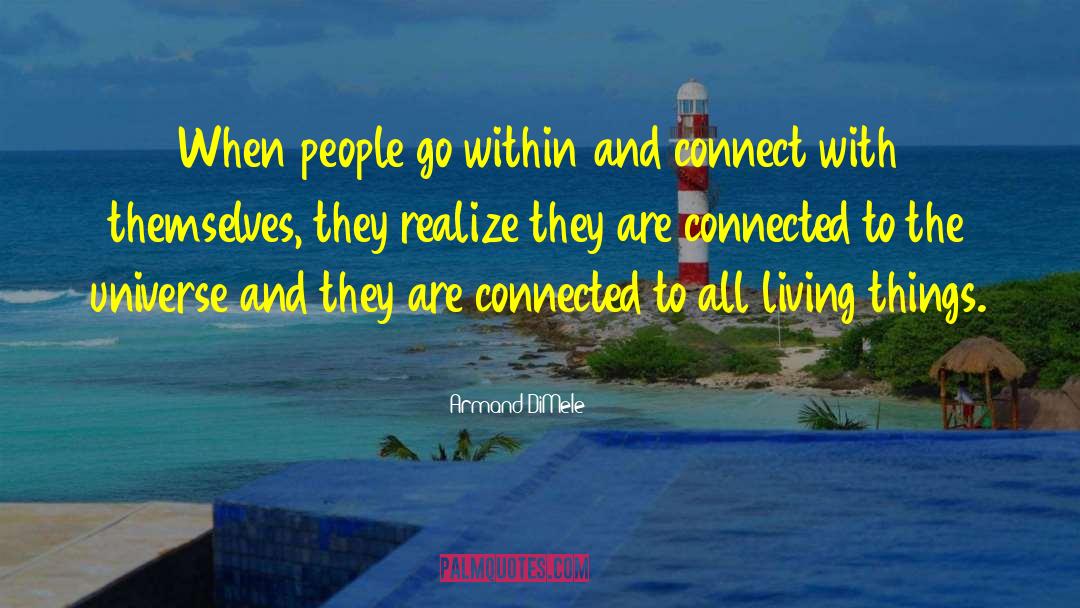 Being Connected To The Universe quotes by Armand DiMele