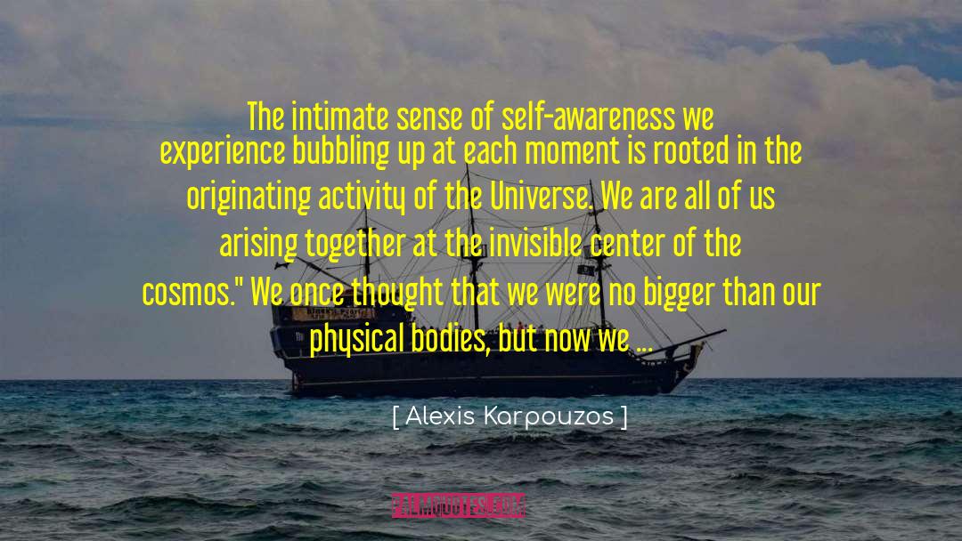 Being Connected To The Universe quotes by Alexis Karpouzos