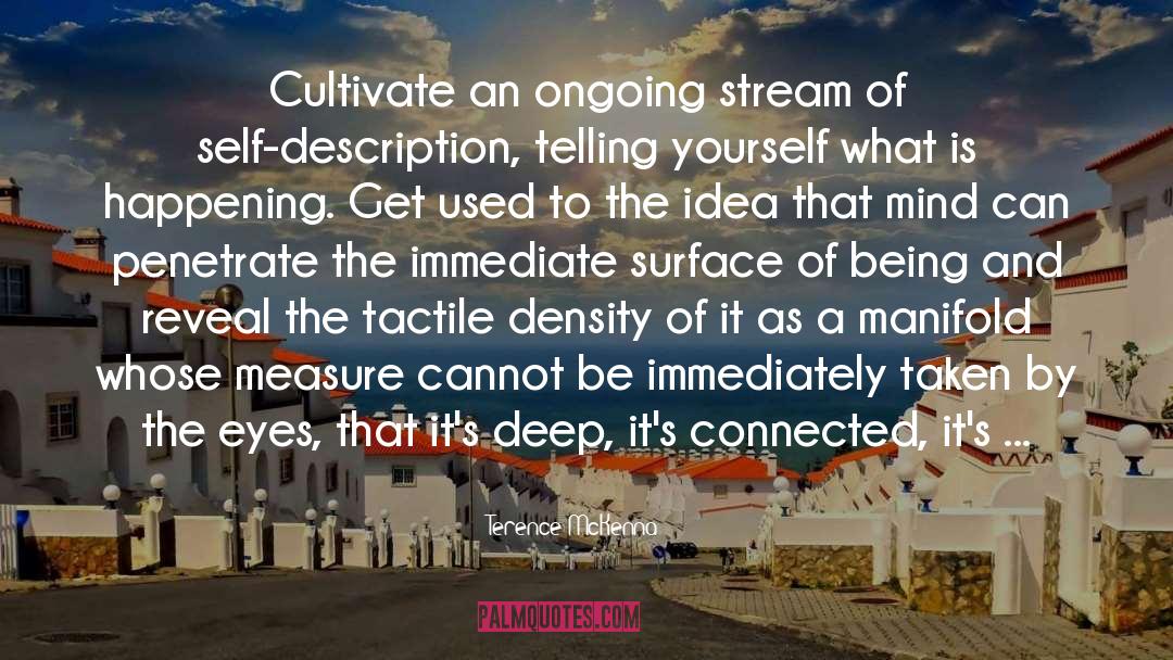 Being Connected To The Universe quotes by Terence McKenna