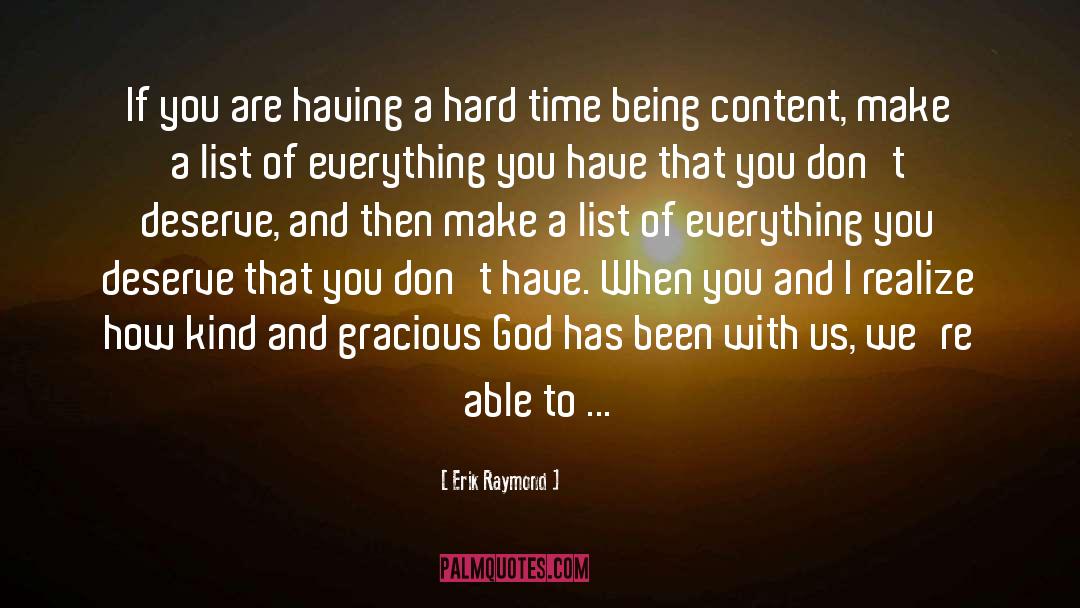 Being Content quotes by Erik Raymond
