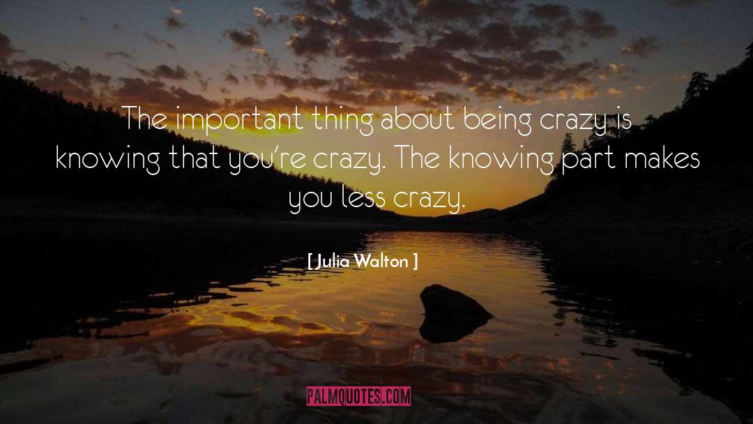 Being Crazy quotes by Julia Walton