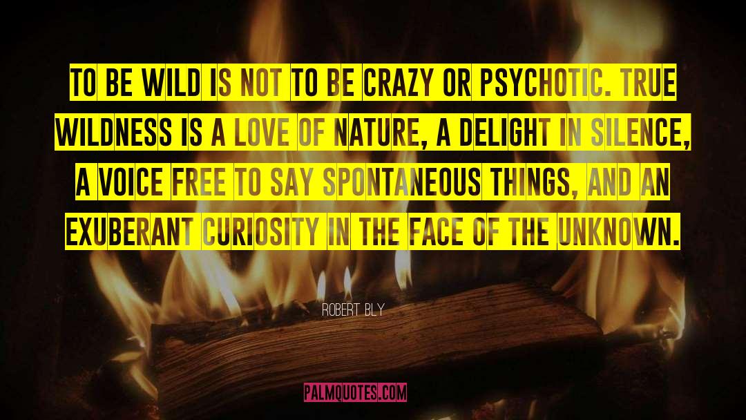 Being Crazy quotes by Robert Bly