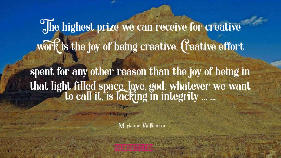 Being Creative quotes by Marianne Williamson